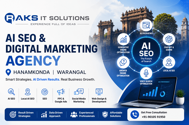 AI SEO and Digital Marketing Agency in Hanamkonda Warangal | RAKS IT Solutions