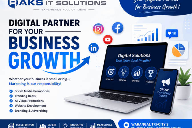 Digital Marketing Agency in Warangal | Business Growth Solutions by Raks IT Solutions
